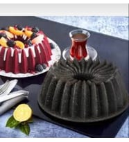 THERMOAD  YILDIZ SİYAH GRANİT DÖKÜM KEK KALIBI YANMAZ YAPIŞMAZ