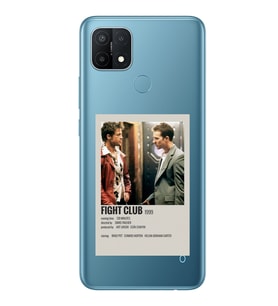 Oppo A15 / A15S Uyumlu Fight Club Minimalist Poster Desenli Şeffaf Telefon Kılıfı