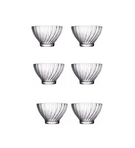 Paşabahçe 530216 Bouquet Küçük Çerezlik Kase 6 Adet 195 cc (Renksiz)