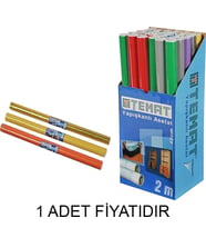 TEMAT YAPIŞKANLI RULO ASETAT 45cmX2M KARIŞIK RENK