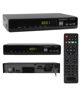 Botech BS-5000 Full HD Uydu Alıcısı - Metal Kasa TKGS'li HDMI Scart USB (Siyah)