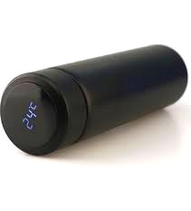 Siyah Led Dereceli Çelik Termos 500ML