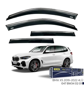 BMW X5 2019 - Kromlu Cam Rüzgarlığı 4Lü Parça