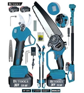 BUTOOLS BS-33 Şarjlı Dal Ağaç Kesme Budama Makası Testere
