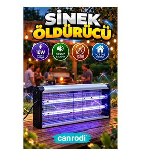 10W UV Işıklı Sessiz Çalışan Elektrikli Sinek Öldürücü Lamba
