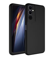 Tecno Pova Neo 2 Kılıf Kamera Korumalı iÇi Süet Dokulu Lansman Tipi Silikon (Siyah)