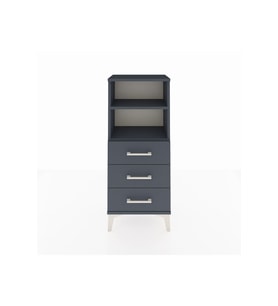 Arges Komodin 2 Raflı 3 Çekmeceli 44x30x106 Antrasit-Antrasit