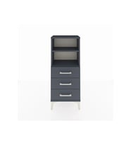 Arges Komodin 2 Raflı 3 Çekmeceli 44x30x106 Antrasit-Antrasit