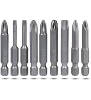 İzeltaş-Klytek Matkap Bits Uç Vidalama Ucu Düz Yıldız Torx Uç (9 PARÇA)