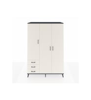 Kronos Dolap 6 Raflı 3 Çekmeceli Tek Askılı 132x59x195 Antrasit-Aytaşı/Aytaşı