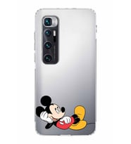 Xiaomi  Mi 10 Ultra  Kamera Korumalı Kapak Mickey Mouse Tasarımlı Şeffaf  Kılıf