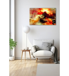 Dekoratif Duvar Tablosu Temperli Cam Tablo 110 x 70 cm