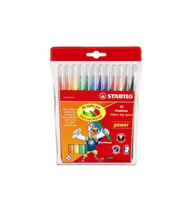 Stabilo Keçeli Boya Kalemi Power Askılı Paket 12 Renk 280/12-01 (Karışık)