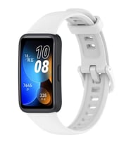 Huawei Band 8 Uyumlu Spor Silikon Kordon (Beyaz)