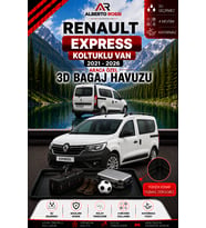 Renault Express Koltuklu Van 2021 - 2026 Araca Özel 3D Bagaj Havuzu