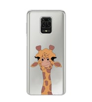 Redmi Note 9 Pro / 9s Uyumlu Zürafa Tasarımlı Şeffaf Telefon Kılıfı
