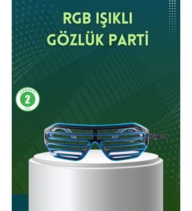 Işıklı Led Gözlük Parti Konser Ve Etkinlik Aksesuarı