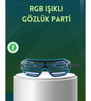 Işıklı Led Gözlük Parti Konser Ve Etkinlik Aksesuarı