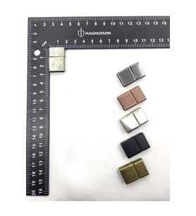 5x15 MM DERİ BİLEKLİK KİLİTİ MIKNATISLI KİLİT (20 ADET) (Gümüş)