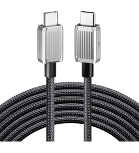 60W 3A PD Type-C to Type-C Hızlı Şarj ve Data Kablosu 1 Metre Siyah
