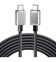 60W 3A PD Type-C to Type-C Hızlı Şarj ve Data Kablosu 1 Metre Siyah