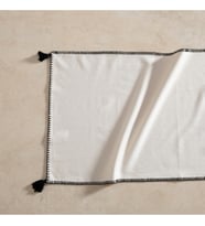ORADEA PÜSKÜLLÜ RUNNER SİYAH 45X145 CM