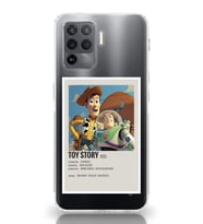 Oppo Reno 5 Lite Uyumlu Toy Story Minimalist Poster Desenli Şeffaf Telefon Kılıfı