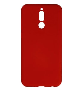 Mate 10 Lite Kılıf Nano içi Kadife Silikon - Kırmızı