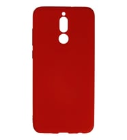 Mate 10 Lite Kılıf Nano içi Kadife Silikon - Kırmızı