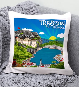 Trabzon Tasarımlı Yastık