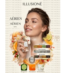 Illusioné Aérien 50 ml Özel Seri Bayan Parfüm - Kalıcı ve Çiçeksi Notalar