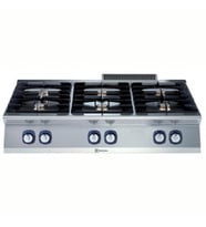 Electrolux Professional Endüstriyel 6 Açık Ateşli Gazlı Set Üstü Ocak, Her Brulör 5,5 Kw, Derinlik 730 Mm - 1200 Mm E7GCGL6C00