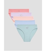 LCW Young Pembe Baskılı Bikini Külot 5'li