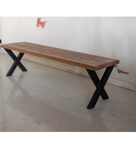 Masif Ahşap Bank 300cm BANK NATUREL