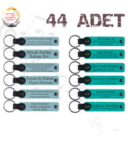 G Mavi & K Turkuaz, Pastane Müşterilerine Teşekkür Armağanı, 44’lü Set, Tarih ve İsimli Hediyelik
