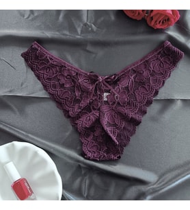 Lara Full Dantel Önü Fiyonk Detaylı Bikini Model Külot