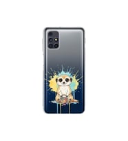 Samsung Galaxy M31s ile Uyumlu Splash Mirket Tasarımlı Şeffaf Silikon Kılıf