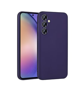 Samsung Galaxy S25 FE Uyumlu Kılıf Zore Premier Silikon Kapak (Lacivert)