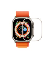 Apple Watch Ultra 49mm Uyumlu Zore Metal Kasa Koruyucu Saat Çerçevesi (Bej)
