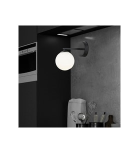 Şık Siyah Modern Retro Duvar Aplikü Yatak Odası ve Banyo İçin