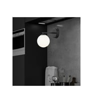 Şık Siyah Modern Retro Duvar Aplikü Yatak Odası ve Banyo İçin