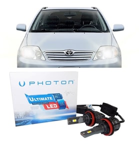 Toyota Corolla E120 Led Xenon Uzun Far Ampulü HB3 Ultimate 9500 Lumens Yeni Seri Beyaz 2002-2008