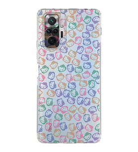 Xiaomi Redmi Note 10 Pro 4G  Kamera Korumalı Kapak Hello Kitty Tasarımlı Şeffaf  Kılıf