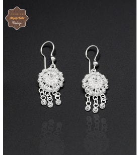 Sallantılı Bereket Model 925 Ayar Gümüş Telkari Kadın Küpe 201024672
