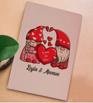 BK Gift Kişiye Özel Sevgili İsimli Sert Kapaklı Pudra Pembesi Defter, Sevgiliye Hediye, Doğum Günü Hediyesi, Anı Defteri (Model 1)