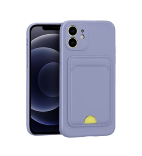 Apple İphone 11 Kılıf Kelvin Kartvizitli Silikon - Lila