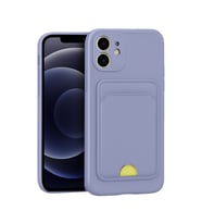 Apple İphone 11 Kılıf Kelvin Kartvizitli Silikon - Lila