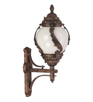 AVONNI BAP-68182-BKR Kahverengi Boyalı Dış Mekan Aydınlatma E27 ABS Akrilik Cam 40x30cm