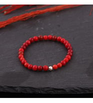Mercan Doğal Taşlı Unisex Bileklik