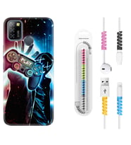 INFINIX Smart 4 5 6 Zero 8 S5 Pro Kılıf Kablo Koruma Spiral Silikon Play Me 1757